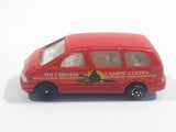 Pioneer 1990 Toyota Previa / Estima Wilderness Camper Center Mini Van Red Die Cast Toy Car Vehicle