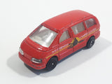 Pioneer 1990 Toyota Previa / Estima Wilderness Camper Center Mini Van Red Die Cast Toy Car Vehicle