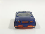 2013 Hot Wheels Track Aces Torque Screw Metalflake Blue with Orange Die Cast Toy Car Vehicle