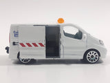 Majorette Renault Trafic Construction Service White 1/64 Scale Die Cast Toy Car Vehicle with Opening Sliding Side Door