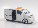 Majorette Renault Trafic Construction Service White 1/64 Scale Die Cast Toy Car Vehicle with Opening Sliding Side Door