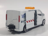 Majorette Renault Trafic Construction Service White 1/64 Scale Die Cast Toy Car Vehicle with Opening Sliding Side Door