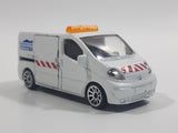 Majorette Renault Trafic Construction Service White 1/64 Scale Die Cast Toy Car Vehicle with Opening Sliding Side Door
