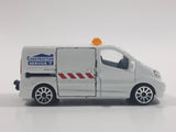 Majorette Renault Trafic Construction Service White 1/64 Scale Die Cast Toy Car Vehicle with Opening Sliding Side Door