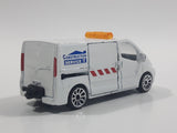 Majorette Renault Trafic Construction Service White 1/64 Scale Die Cast Toy Car Vehicle with Opening Sliding Side Door