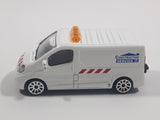 Majorette Renault Trafic Construction Service White 1/64 Scale Die Cast Toy Car Vehicle with Opening Sliding Side Door