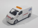 Majorette Renault Trafic Construction Service White 1/64 Scale Die Cast Toy Car Vehicle with Opening Sliding Side Door