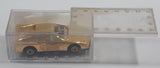 Rare Sohbi Ferrari Testarossa Gold Chrome Die Cast Toy Car Vehicle in Case