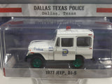 2018 Greenlight Collectibles Hot Pursuit Series 29 Dallas Texas Police 1977 Jeep DJ-5 White Die Cast Toy Car Vehicle New in Package