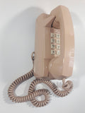 Vintage GTE Automatic Electric Sand Beige Button Push Wall Mount Telephone Tested Working Partially