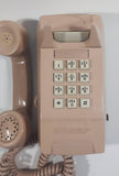 Vintage GTE Automatic Electric Sand Beige Button Push Wall Mount Telephone Tested Working Partially