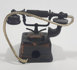 Vintage PlayMe Miniature Rotary Telephone Phone Metal Pencil Sharpener Doll House Furniture Size