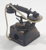 Vintage PlayMe Miniature Rotary Telephone Phone Metal Pencil Sharpener Doll House Furniture Size