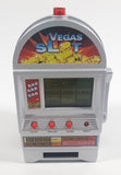 Vegas Slot Machine 5 1/2" Tall Batter Operated Plastic Coin Bank