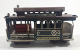San Francisco Municipal Ry. Powell & Hyde Sts. Wood Street Cable Car Trolley Music Box - Music Box Missing