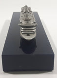 Rare Ocean Princess 2000 Inaugural Heavy Metal Detailed Cruise Ship Model on Dark Blue Base