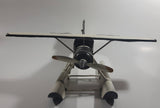 Vintage Style White Float Plane Large Tin Metal Airplane