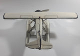 Vintage Style White Float Plane Large Tin Metal Airplane
