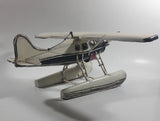 Vintage Style White Float Plane Large Tin Metal Airplane