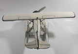 Vintage Style White Float Plane Large Tin Metal Airplane