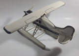 Vintage Style White Float Plane Large Tin Metal Airplane