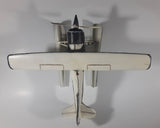 Vintage Style White Float Plane Large Tin Metal Airplane