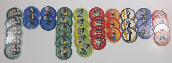 1995 King Features Syndicate Popeye The Sailor Cartoon Character Pogs / Caps Lot of 37
