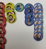 1995 King Features Syndicate Popeye The Sailor Cartoon Character Pogs / Caps Lot of 49