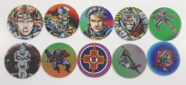 1990s Skeleton Warriors Pogs / Caps Lot of 10