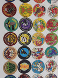 1994 Imperial Slammer Jammers & Slammer Whammers Pogs / Caps Lot of 45