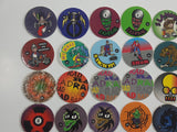 1990s Numbered Pogs / Caps Lot of 52