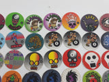 1990s Numbered Pogs / Caps Lot of 52