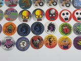 1990s Numbered Pogs / Caps Lot of 52
