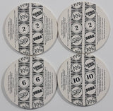 1995 SEGA Sonic The Hedgehog Video Game Character Pog / Cap Lot of 4