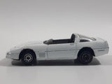 Maisto Corvete ZR-1 White Die Cast Toy Car Vehicle - No Windshield