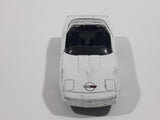 Maisto Corvete ZR-1 White Die Cast Toy Car Vehicle - No Windshield