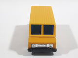 Unknown Brand No. 1005 Delivery Van Yellow Plastic Body Die Cast Toy Car Vehicle