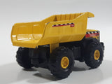 1998 Maisto Tonka Hasbro Mighty Dump Truck 768 Yellow 1/64 Scale Die Cast Toy Car Construction Vehicle