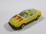 Greenbrier International #7 Yellow Die Cast Toy Car Vehicle