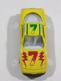 Greenbrier International #7 Yellow Die Cast Toy Car Vehicle