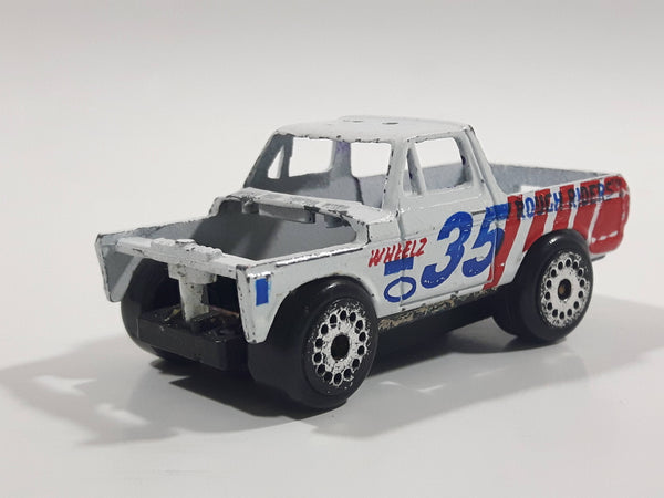Zee Toys Dyna Wheels D125 Rough Riders Pickup Truck #35 White Die Cast Toy Car Vehicle