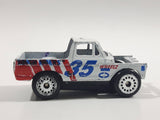 Zee Toys Dyna Wheels D125 Rough Riders Pickup Truck #35 White Die Cast Toy Car Vehicle