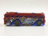 2013 Hot Wheels HW City Graffiti Rides Surfin' School Bus Metalflake Red Die Cast Toy Car Vehicle