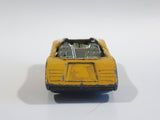 Vintage 1973 Lesney Matchbox Superfast No. 27 Lamborghini Countach Yellow Die Cast Toy Super Dream Car Vehicle - No Roof