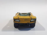 Vintage 1973 Lesney Matchbox Superfast No. 27 Lamborghini Countach Yellow Die Cast Toy Super Dream Car Vehicle - No Roof