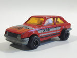 Majorette No. 212 Ford Escort XR3 Red 1/52 Scale Die Cast Toy Car Vehicle