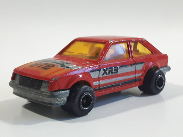 Majorette No. 212 Ford Escort XR3 Red 1/52 Scale Die Cast Toy Car Vehicle