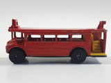 Vintage PlayArt Double Decker Bus Red Die Cast Toy Car Vehicle Missing Second Level - Made in Hong Kong