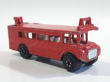 Vintage PlayArt Double Decker Bus Red Die Cast Toy Car Vehicle Missing Second Level - Made in Hong Kong