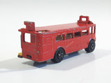Vintage PlayArt Double Decker Bus Red Die Cast Toy Car Vehicle Missing Second Level - Made in Hong Kong
